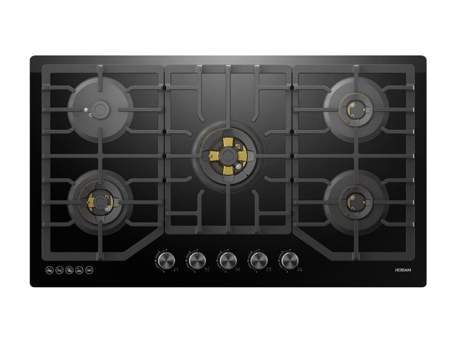 Robam 36" Black Natural Gas 5 Burner Cooktop ‎ROBAM-ZG9500B
