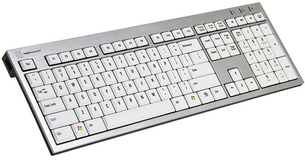 Logickeyboard Premium Slimline Keyboard for Windows (American English)