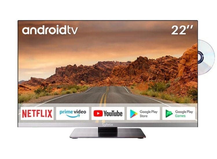 Sylvox Limo Series RV TV 24-Inch Smart 1080p with Built-In DVD Player