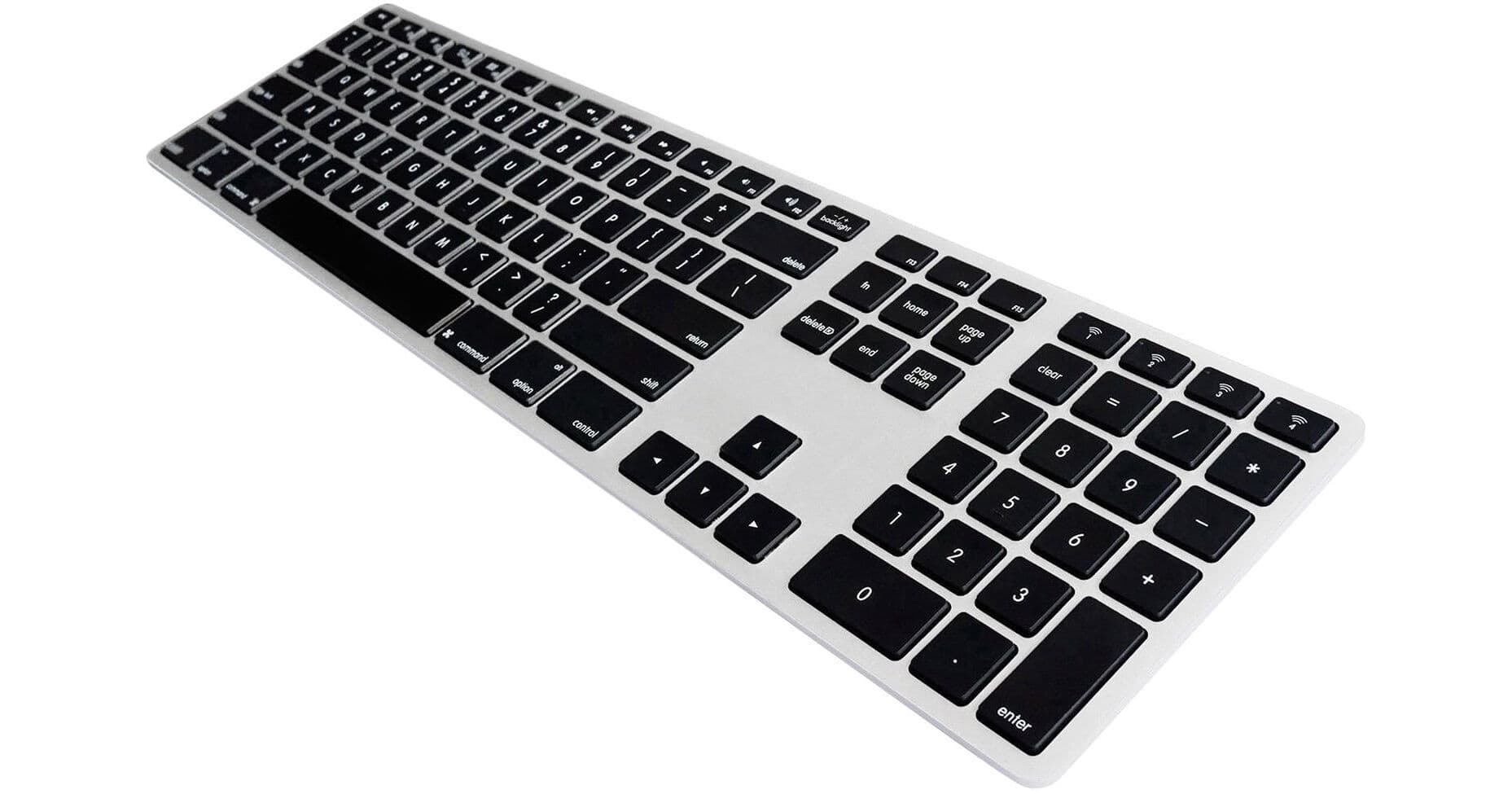 Matias Backlit Wireless Aluminum Keyboard (Silver/Black)