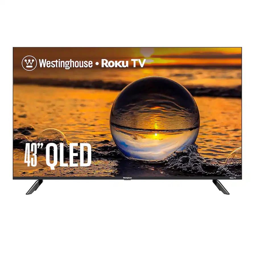 Westinghouse 43" QLED 4K UHD Smart Roku TV – HDR10+, Dolby Vision, Bluetooth, AirPlay, Alexa & Google Compatible