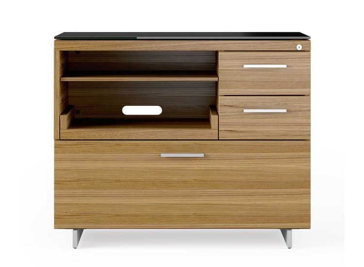 BDI Sequel 20 6117 Natural Walnut/Satin Nickel Multifunction Cabinet