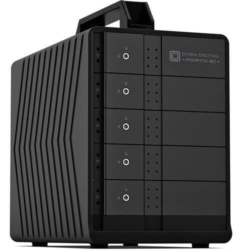 Oyen Digital Fortis 5C 150TB 5-Bay USB 3.2 Gen 2 External Drive Array (5 x 30TB)