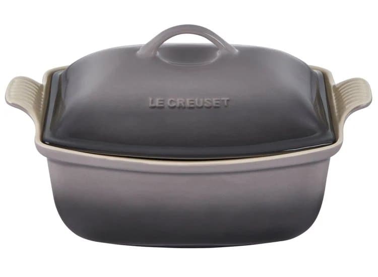 Le Creuset Heritage 4.5 Qt. Deep Covered Rectangular Baker, Oyster