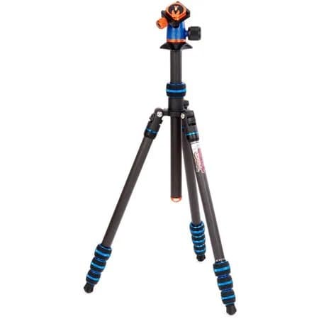 3 Legged Thing Punks Billy 2.0 5-Section Carbon Fiber Travel Tripod with AirHed Neo 2.0 Ball Head, Blue