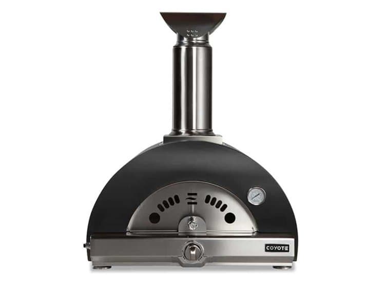 Coyote 30-Inch Hybrid Natural Gas Pizza Oven, Matte Black