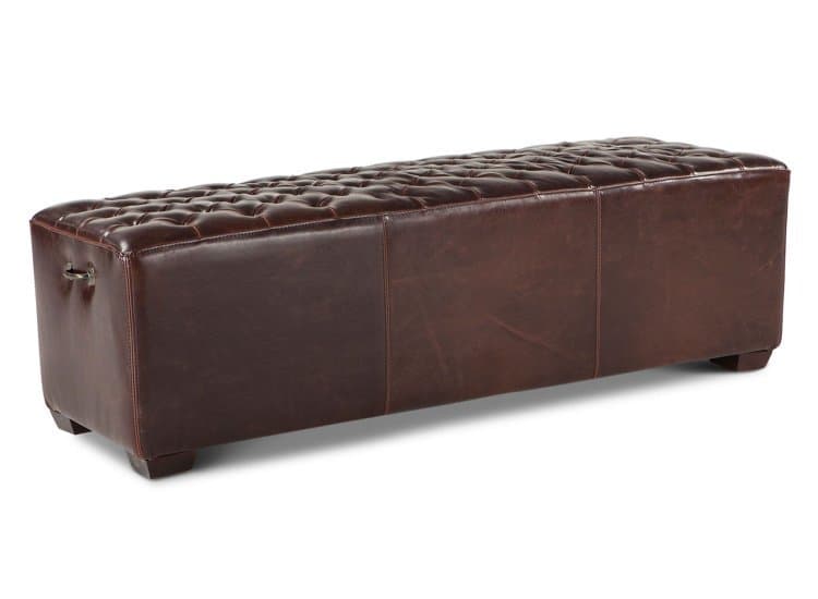 Home Trends & Design D'Orsay 58" Leather Bench