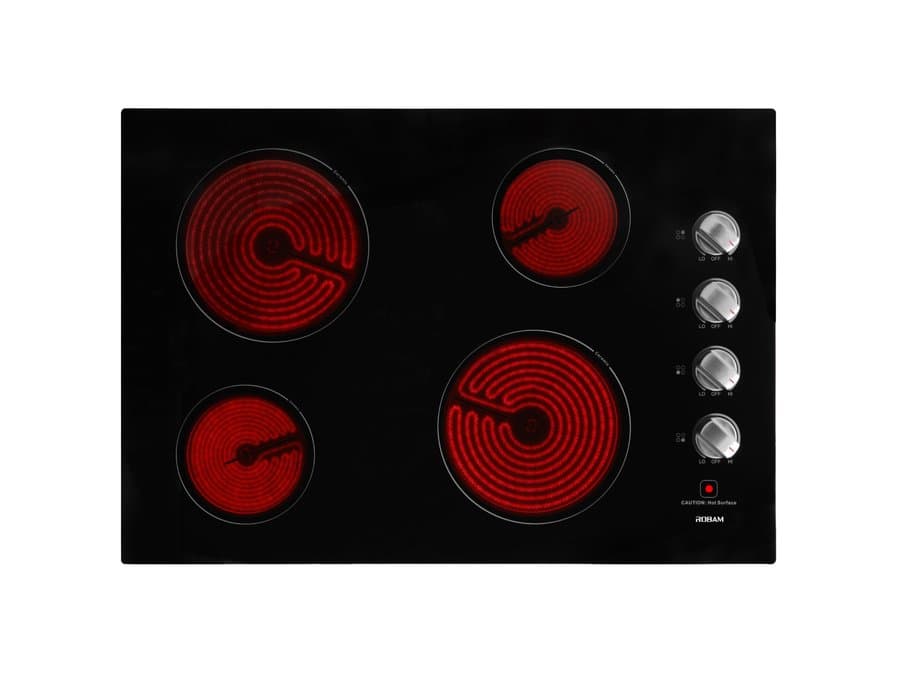 Robam 30" Black Electric 4 Burner Cooktop ‎ROBAM-W412