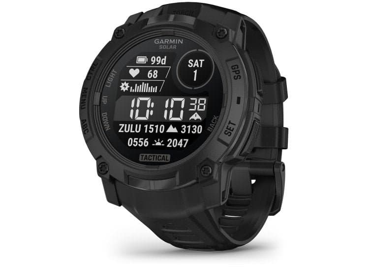 Garmin Instinct 3 Tactical Edition Solar Smartwatch 50mm Black Case with Black Band