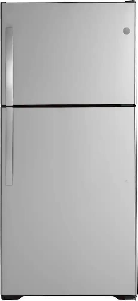 19.2 cu. ft. Top Freezer Refrigerator in Stainless Steel with Reversible Door Hinge