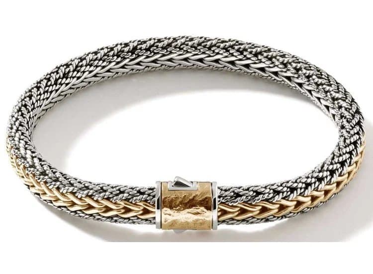 John Hardy Icon Bracelet, 8mm-Size Large-in Gold and Sterling Silver