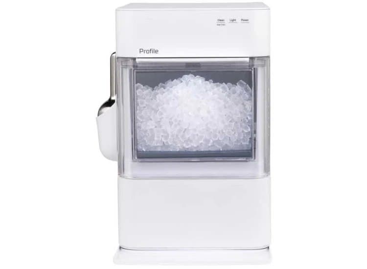 GE Profile Opal 2.0 Ultra Nugget Ice Maker with Scale Inhibiting Filter, White