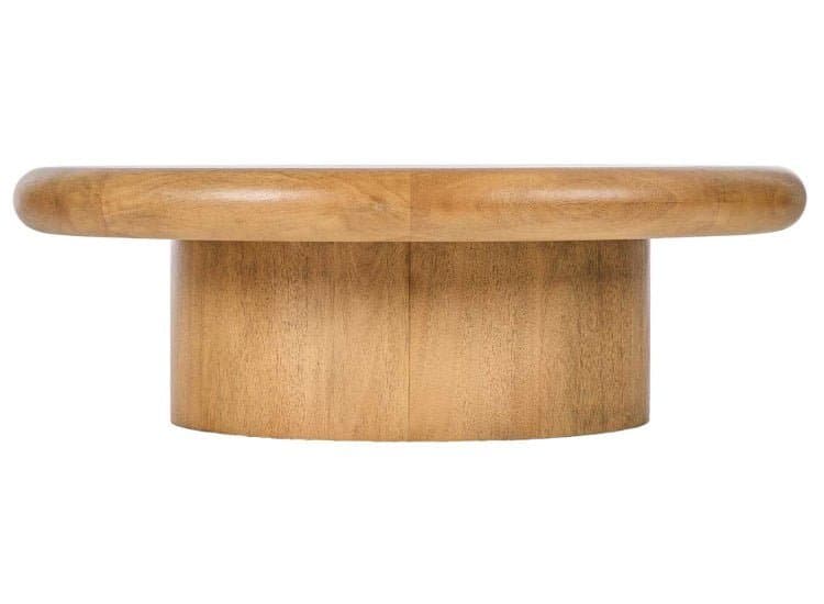 Four Hands Zach Large Coffee Table, 48", Burnished Parawood