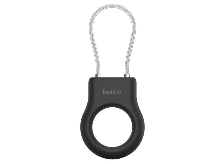 Belkin Apple AirTag Black Secure Holder With Wire Cable