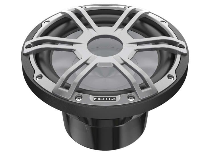 Hertz HMS 10 S2-LD-G.1 10-Inch Marine Sport RGB LED Subwoofer, Black