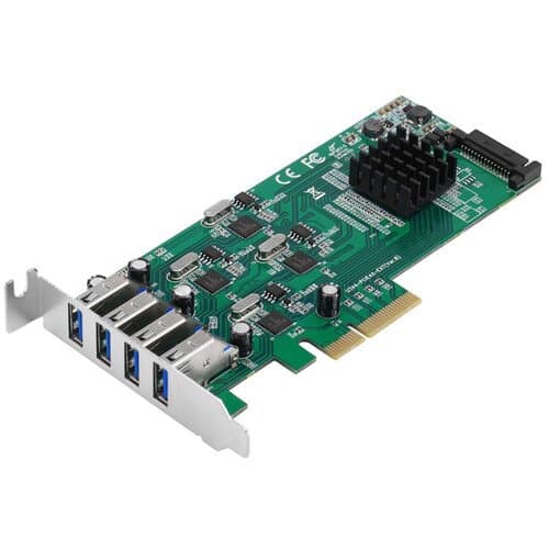 SIIG 4-Port USB 3.0 Type-A PCIe Card