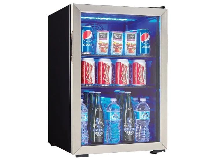 Danby 2.6 Cu. Ft. Free-Standing Beverage Center 18-Inch Wide, Stainless Steel