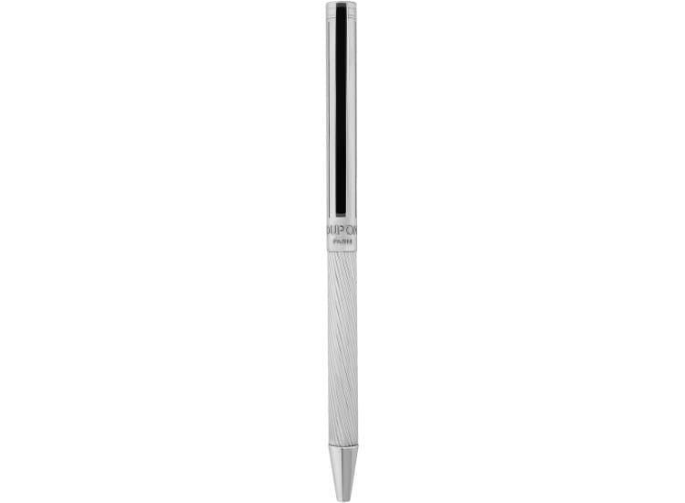 S.T. Dupont Ballpoint Pen, Black Lacquer and Silver Palladium-045079N