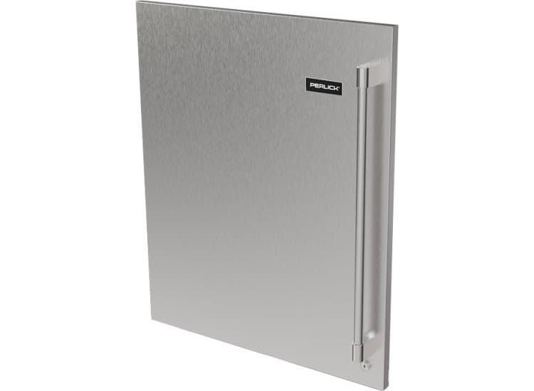 Perlick Panel and Premium Knurled Handle Kit ADA Left Hinge Locking in Stainless Steel - 1056636