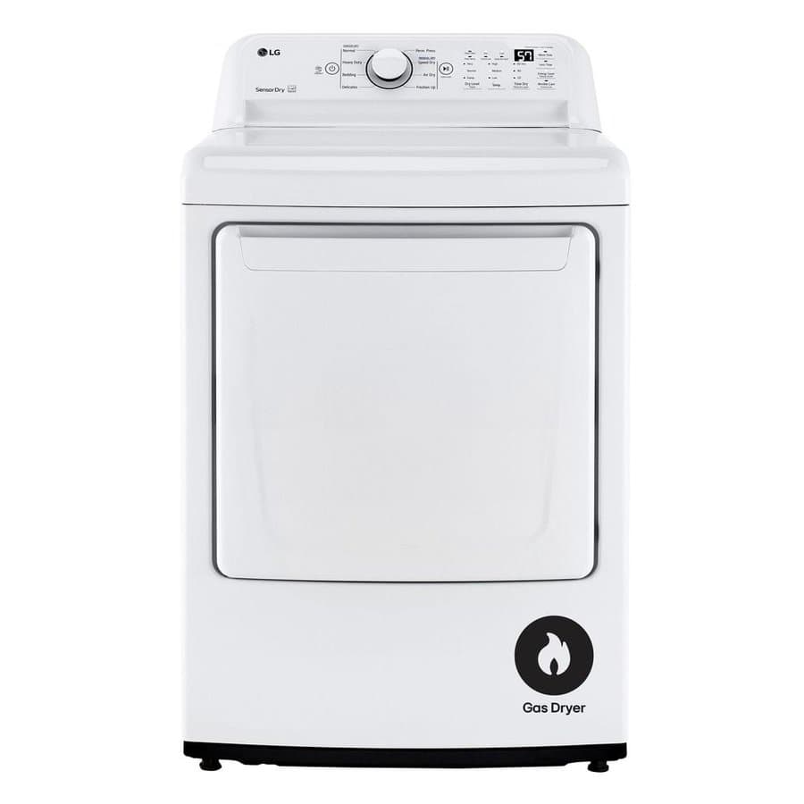 7.3 Cu. Ft. Vented Gas Dryer, White with Sensor Dry