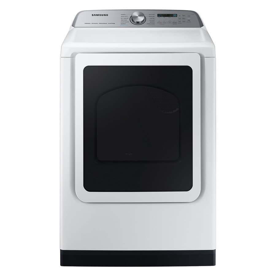 Samsung 7.4-cu ft Vented Electric Dryer with Steam Cycle ( White )
