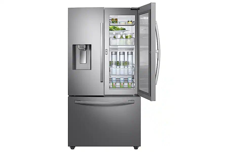 22.5 Cu. Ft. French Door Counter-Depth Fingerprint Resistant Refrigerator with Food Showcase