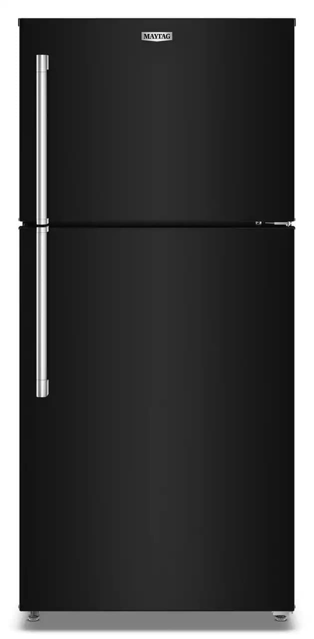 Maytag 19 Cu. Ft. Top-Freezer Refrigerator with Garage Mode 30-Inch Wide, Black-MRTX5119SB