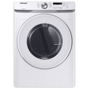 Samsung 27 in. 7.5 cu. ft. Stackable Electric Dryer with Sanitize Cycle & Sensor Dry-White