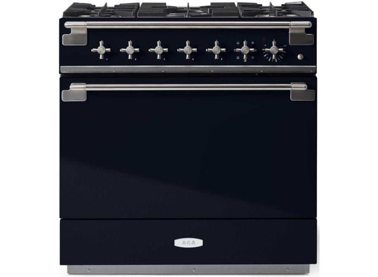 AGA 36" Dual Fuel Range Black