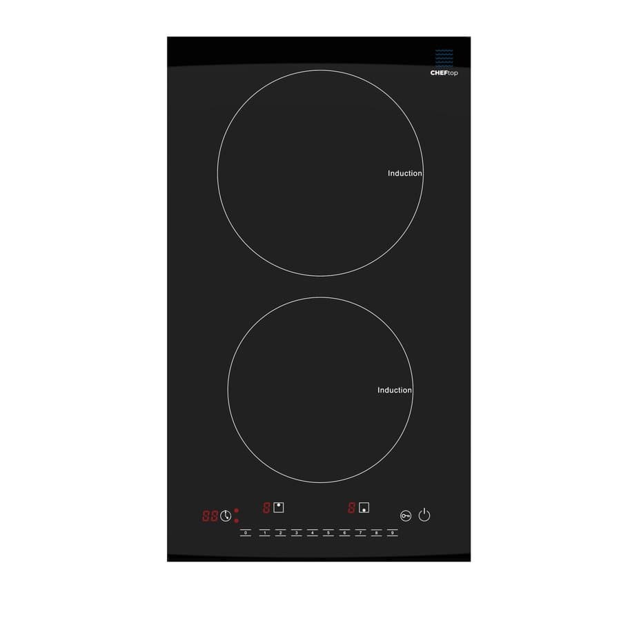True Induction UL858 Certified 15-in 2 burners Black Induction Cooktop