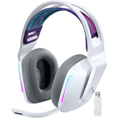 Logitech G G733 LIGHTSPEED Wireless RGB Gaming Headset (White)