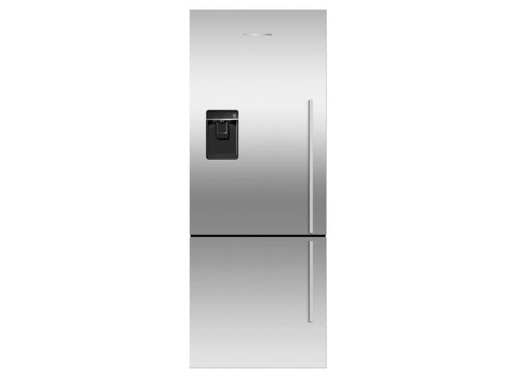 Fisher & Paykel Series 5 13.5 Cu. Ft. Bottom Freezer Refrigerator 25-Inch Wide Left-Hinge in Stainless Steel - RF135BDLUX4 N