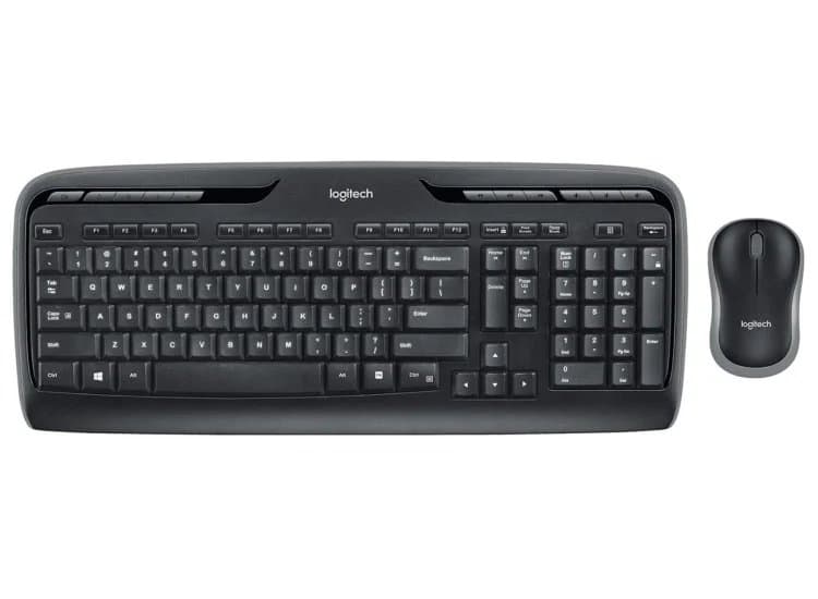 Logitech MK320 Wireless Black Desktop Keyboard And Mouse