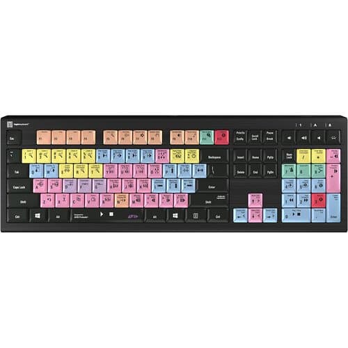 Logickeyboard ASTRA 2 Backlit Keyboard for Pro Tools (Windows, US English)