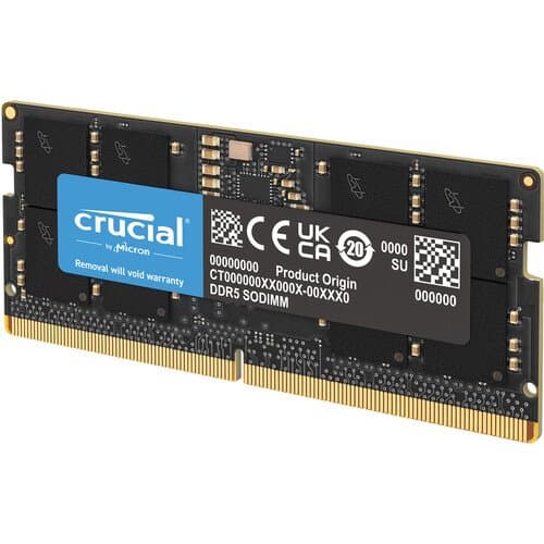 Crucial 16GB DDR5 4800 MHz SO-DIMM Memory Module