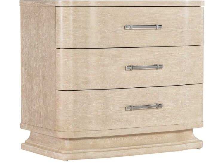 Hooker Furniture Nouveau Chic Nightstand with Three Drawers, Sandstone
