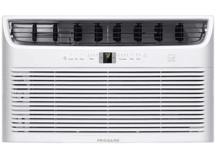 Frigidaire 8,000 BTU 115V Built-In Room Air Conditioner With Supplemental Heat, White