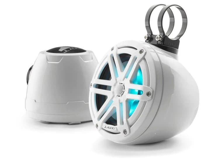 JL Audio M3 6.5" Marine Enclosed Coaxial Speaker System With RGB LED Lighting (Pair)