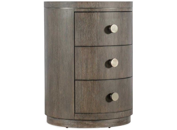 Hooker Furniture Modern Mood Round Nightstand, Mink
