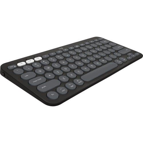 Logitech Pebble Keys 2 K380S Wireless Keyboard (Tonal Graphite)