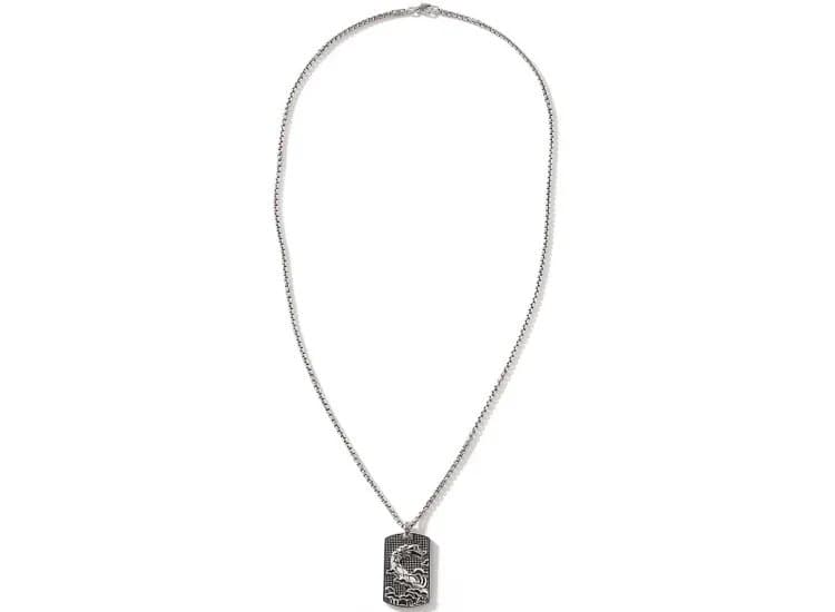John Hardy Naga Tag Necklace, Sterling Silver
