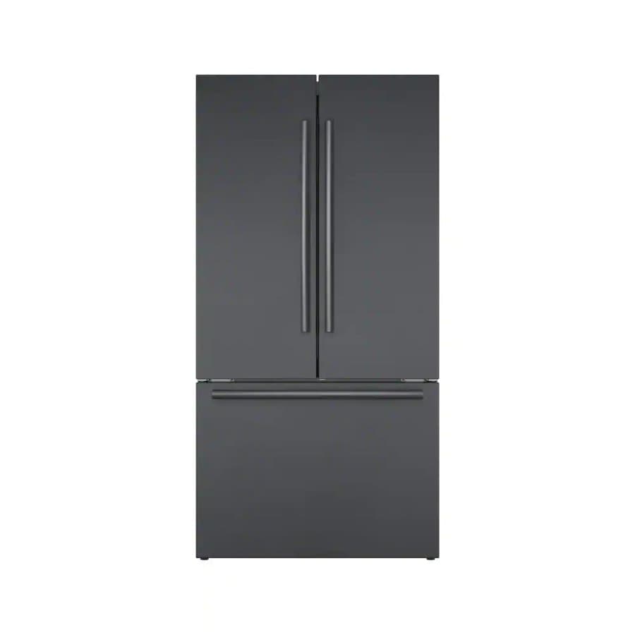 Bosch 20.8 Cu. Ft. French Door Refrigerator 36" Black Stainless Steel