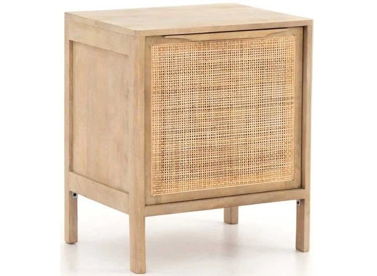 Four Hands Sydney Nightstand-Left Configuration-in Natural Mango