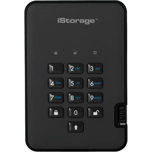 Istorage 4TB diskAshur2 USB 3.1 Encrypted Portable HDD (Phantom Black)