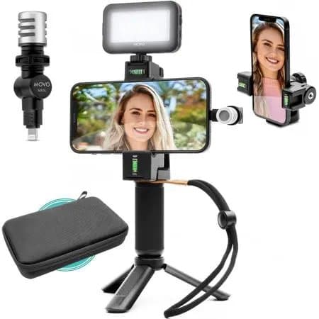 Movo Photo iVlog Starter Kit Vlogging Bundle for iPhone