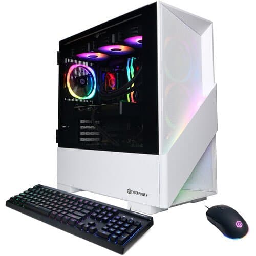 CyberPowerPC Gamer Supreme Liquid Cool Desktop Computer (White) (32 GB, 1 TB, AMD Ryzen 7 7800X3D)