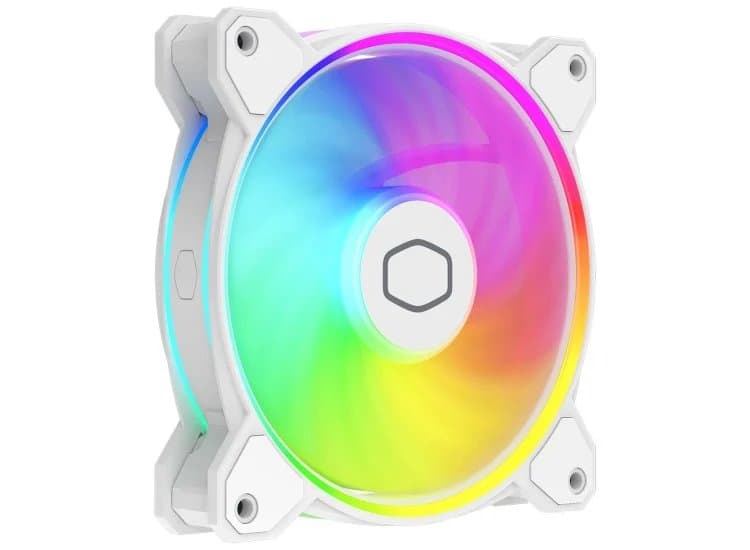 Cooler Master MasterFan MF120 Halo2 Cooling Fan 120mm RGB, White