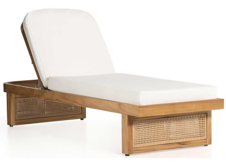 Four Hands Merit Outdoor Chaise Lounge, Venao Ivory