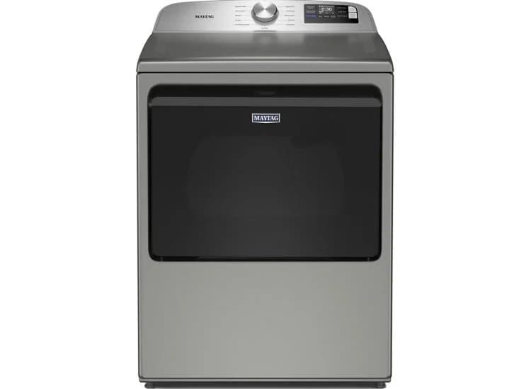 Maytag 7.4 Cu. Ft. Smart Electric Dryer with Extra Power, Classic Silver-MED6205RR