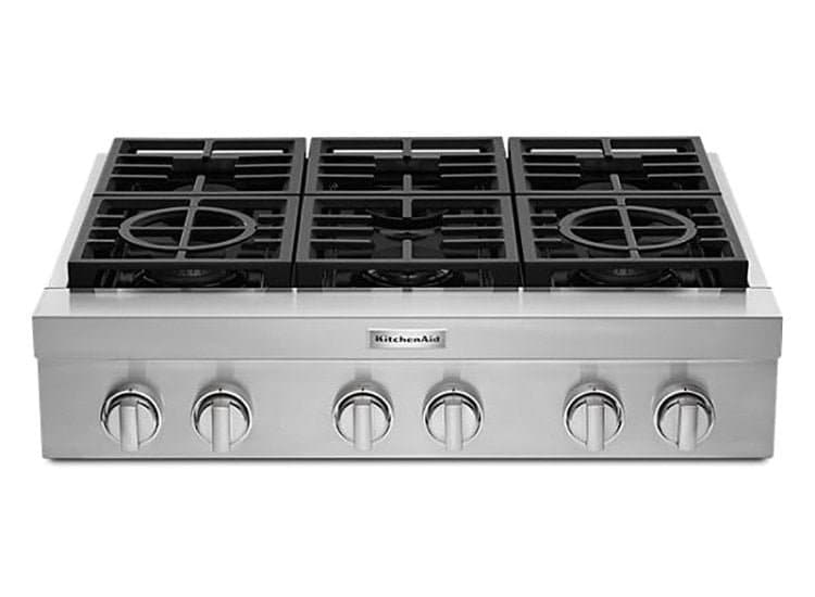 KitchenAid 36" Gas Cooktop Stainless Steel